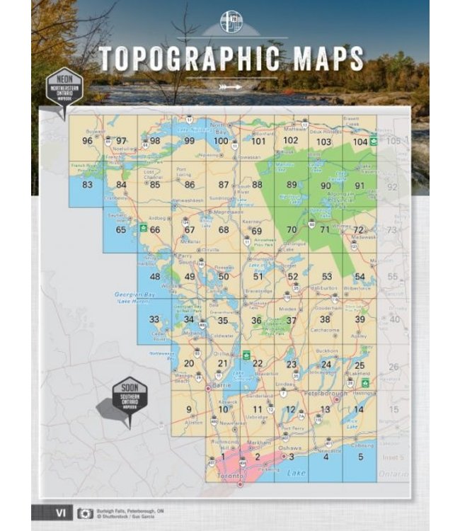 BACKROAD MAPBOOKS BACKROAD TOPOGRAPHIC MAP - MAPBOOK - COTTAGE COUNTRY ONTARIO