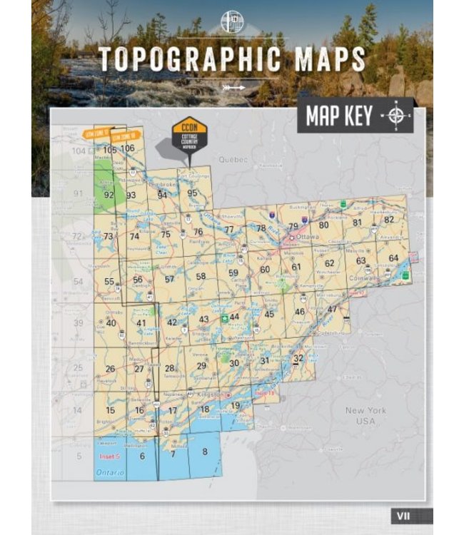 BACKROAD MAPBOOKS BACKROAD TOPOGRAPHIC MAP - MAPBOOK - COTTAGE COUNTRY ONTARIO