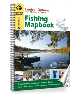 BACKROAD MAPBOOKS BACKROAD MAPBOOKS BACKROAD TOPOGRAPHIC MAP - FISHING MAPBOOK - 15 - CENTRAL ONTARIO