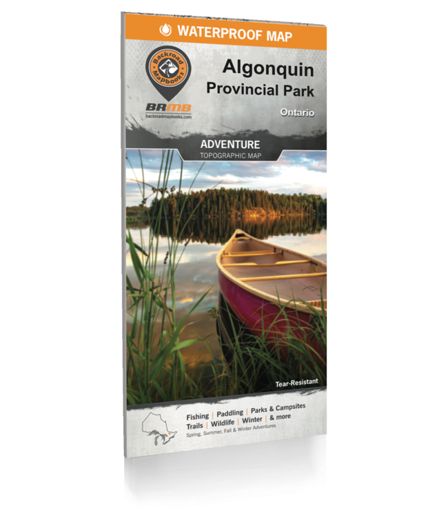 BACKROAD MAPBOOKS BACKROAD TOPOGRAPHIC MAP - FCEON -  ALGONQUIN PROVINCIAL PARK