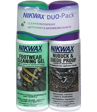 NIKWAX NIKWAX NUBUCK & SUEDE PROOF/FOOTWEAR CLEANING GEL DUO-PACK