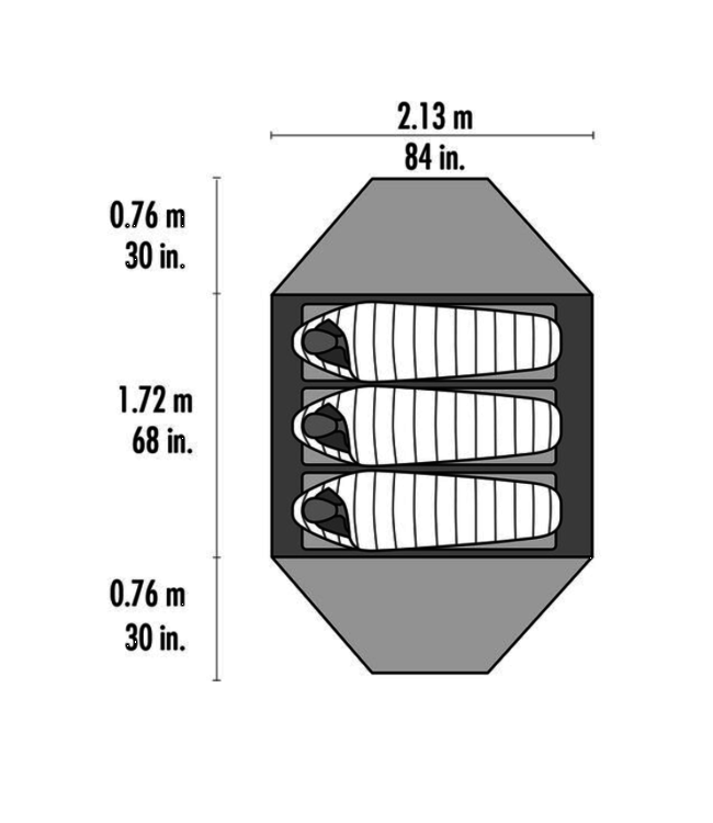 MOUNTAIN SAFETY RESEARCH (MSR) ELIXIR 3 TENT-RED (PAST SEASON)