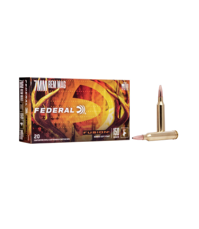FEDERAL 7MM REM MAGNUM - 150GR (BSP) - FUSION (20 CARTRIDGES)