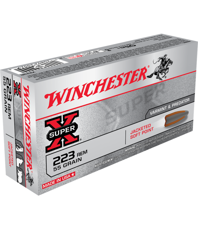 WINCHESTER .223 REM - 55GR (PSP) - SUPER X (20 CARTRIDGES)