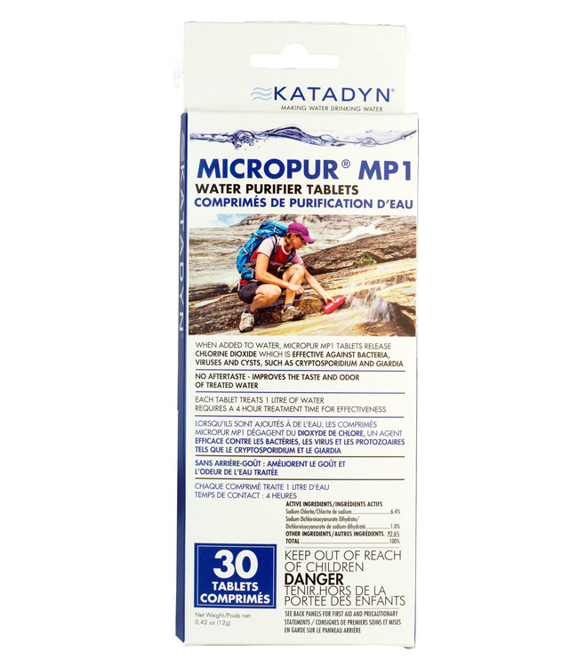 KATADYN MICROPUR MP1 WATER PURIFIER TABLETS (30 PACK)