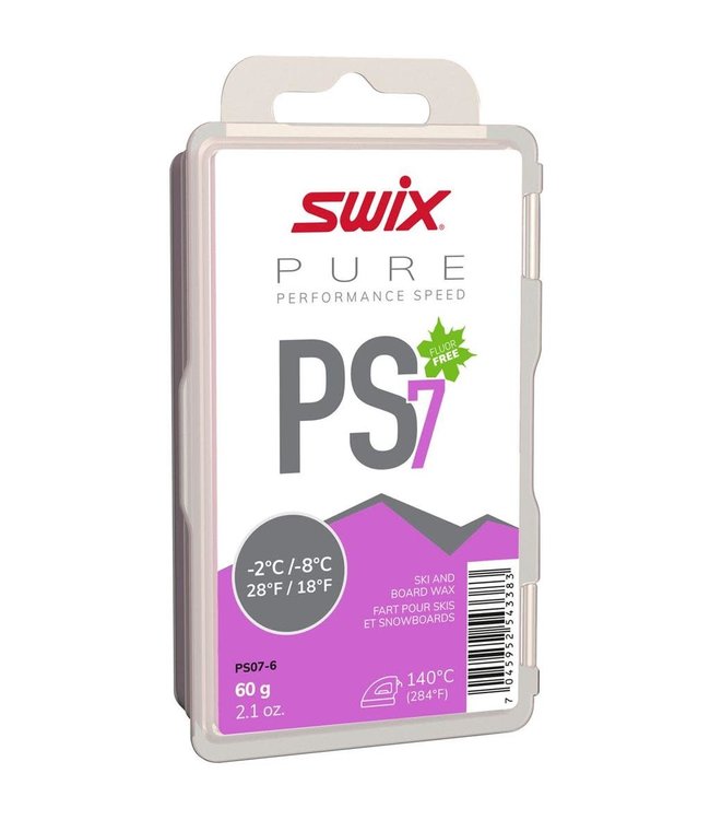 SWIX PS7 (-8°C/-2°C) VIOLET PERFORMANCE SPEED 7 GLIDE WAX