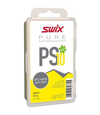 SWIX SWIX PS10 (0°C/+10°C) YELLOW PERFORMANCE SPEED 10 GLIDE WAX