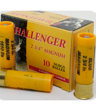 CHALLENGER CHALLENGER 20 GAUGE (2.75") SLUG SHOT (10 SHOTSHELLS)