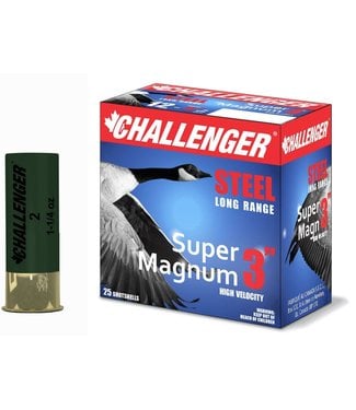 CHALLENGER CHALLENGER 12 GAUGE - 1-3/8 OZ - 3.00" - BB SHOT - STEEL - SUPERMAGNUM (25 SHOTSHELLS)