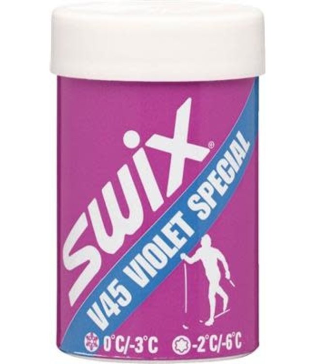 SWIX V45 (-2°C/-6°C) VIOLET SPECIAL KICK WAX 45 G