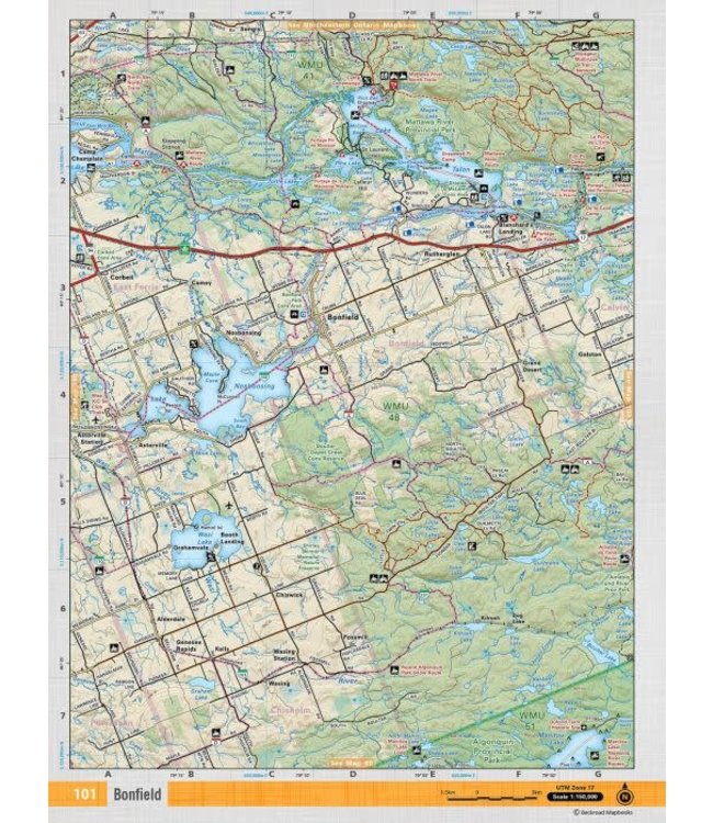 BACKROAD MAPBOOKS BACKROAD TOPOGRAPHIC MAP - CCON-101 - BONFIELD
