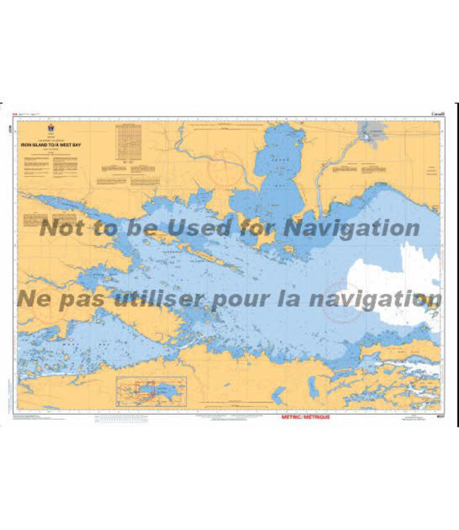 CANADIAN HYDROGRAPHIC SERVICE MARINE CHART - 6037 - LAKE NIPISSING - IRON ISLAND TO WEST BAY