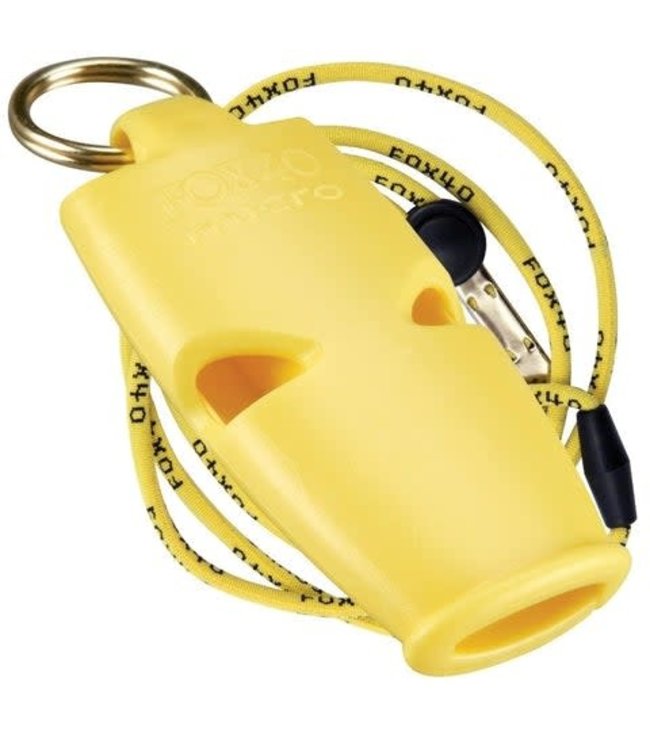 FOX 40 MICRO SAFETY WHISTLE W/LANYARD