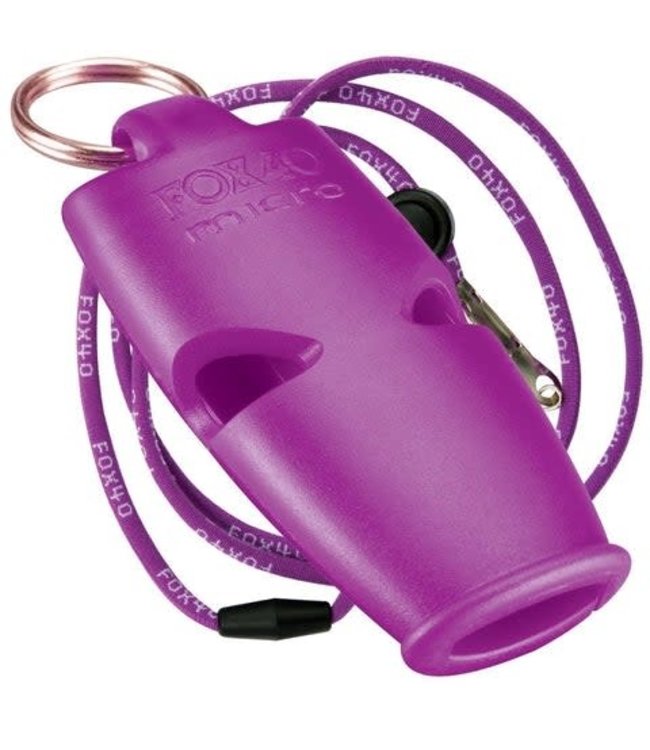 FOX 40 MICRO SAFETY WHISTLE W/LANYARD