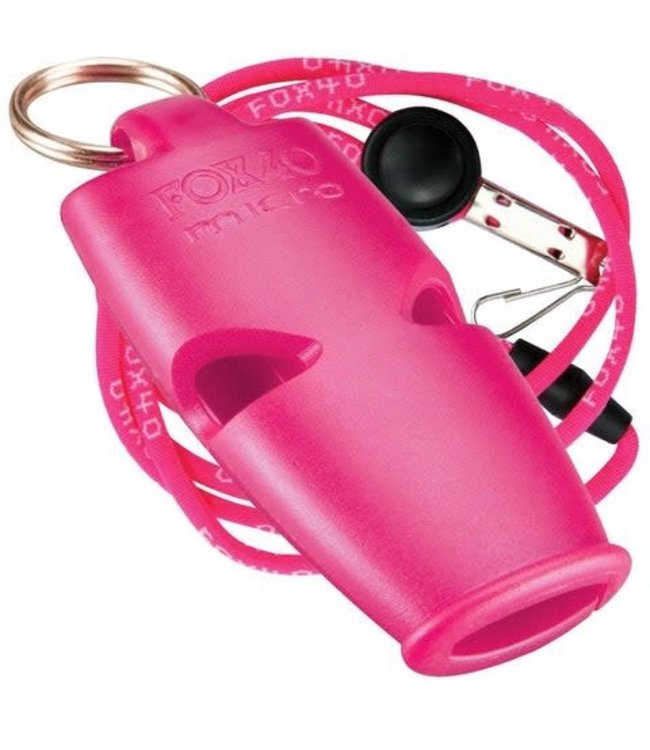 FOX 40 MICRO SAFETY WHISTLE W/LANYARD