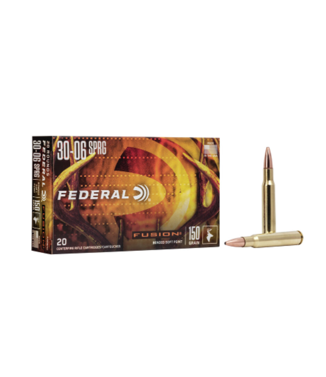 FEDERAL 30-06 SPRG - 150GR - FUSION BONDED SOFT POINT (20 CARTRIDGES)