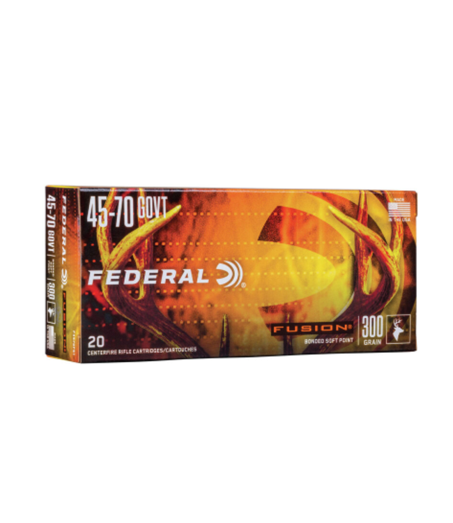 FEDERAL 45-70 GOVT - 300GR - FUSION BONDED SOFT POINT (20 CARTRIDGES)