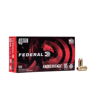 FEDERAL FEDERAL 40 S&W - 165GR (FMJ) AMERICAN EAGLE (50 CARTRIDGES)