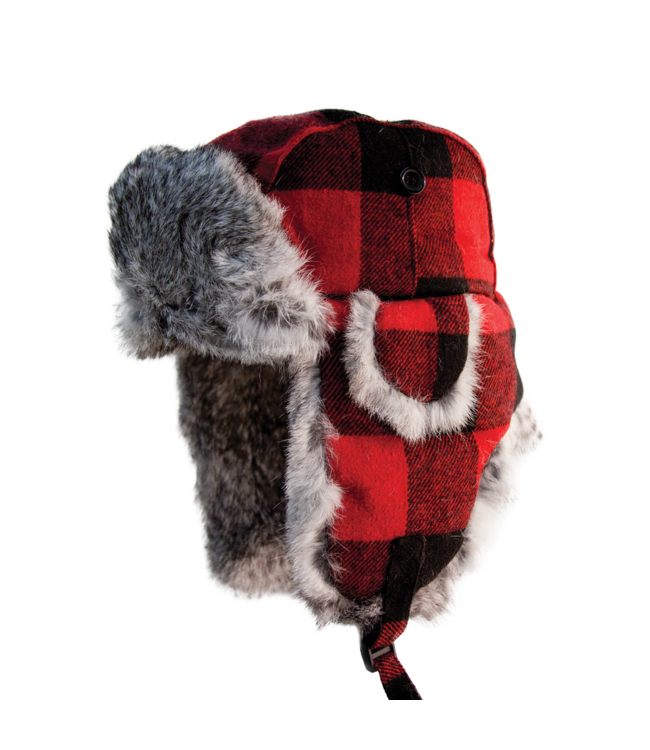 ESKIMO PLAID ALASKAN FUR HAT
