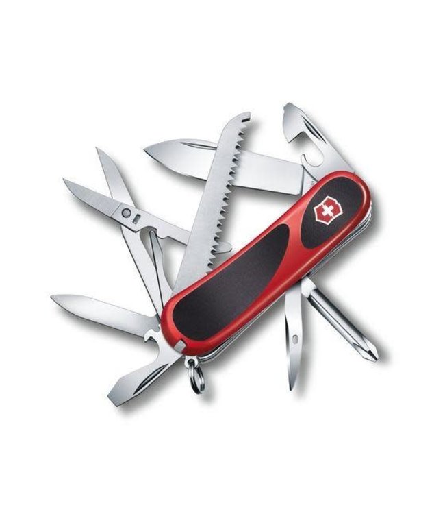 VICTORINOX EVOLUTION GRIP 18 - SWISS ARMY MULTI-TOOL POCKET KNIFE - RED/BLACK