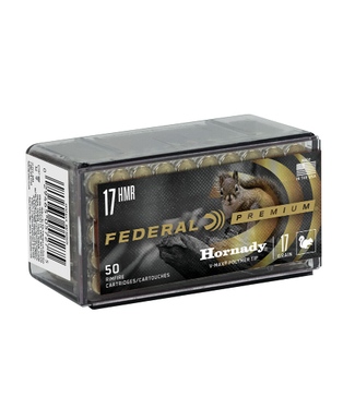 FEDERAL FEDERAL .17 HMR - 17GR - VARMINT & PREDATOR HORNADY V-MAX (50 CATRIDGES)