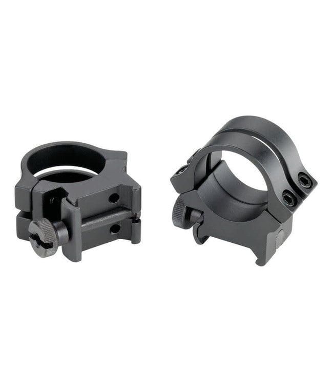 WEAVER QUAD LOCK DETACHABLE SCOPE RINGS - 1" HIGH SILVER
