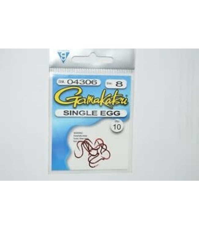 GAMAKATSU SINGLE EGG HOOK (10 PACK)