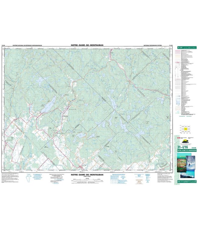 CANADIAN TOPO TOPOGRAPHIC MAP - 031I16 - NOTRE-DAME-DE-MONTAUBAN
