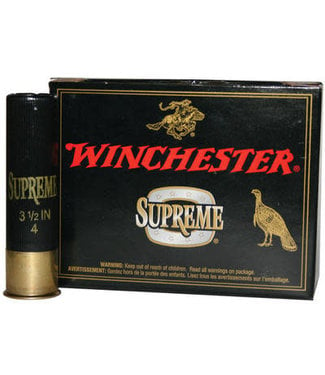 WINCHESTER WINCHESTER 12 GAUGE - 3.5" - 2 OZ - #4 SHOT- SUPREME HIGH VELOCITY TURKEY LOAD (10 SHOTSHELLS)