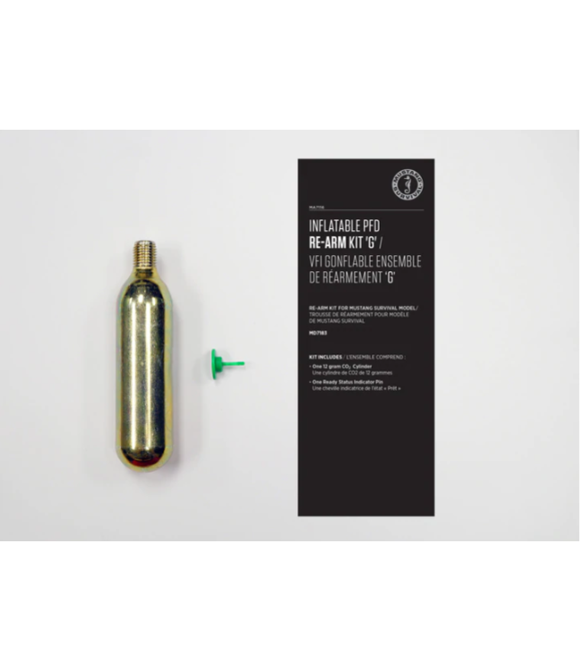 MUSTANG INFLATABLE PFD RE-ARM KIT 'G' - MANUAL - 12 G