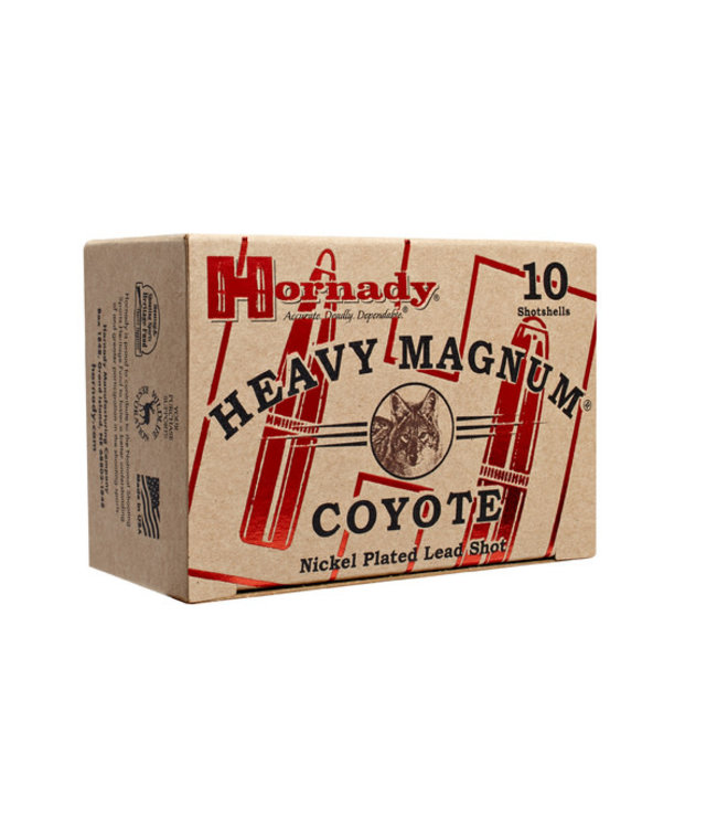 HORNADY 12 GAUGE - 3" - 1.5 OZ  - BB SHOT - HEAVY MAGNUM COYOTE (10 SHOTSHELLS)