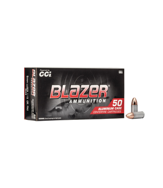 BLAZER BLAZER ALUMINUM 9MM LUGER - 115GR (FMJ) (50 CARTRIDGES)