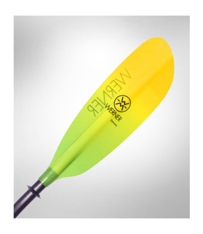 WERNER CAMANO CARBON FIBER STRIGHT SHAFT KAYAK PADDLE (2 PIECE)