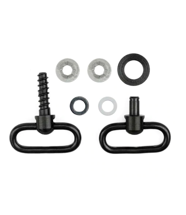 GROVTEC NON-DETACHABLE LOCKING SWIVEL SET - PUMP & AUTO SHOTGUNS - 1" LOOPS