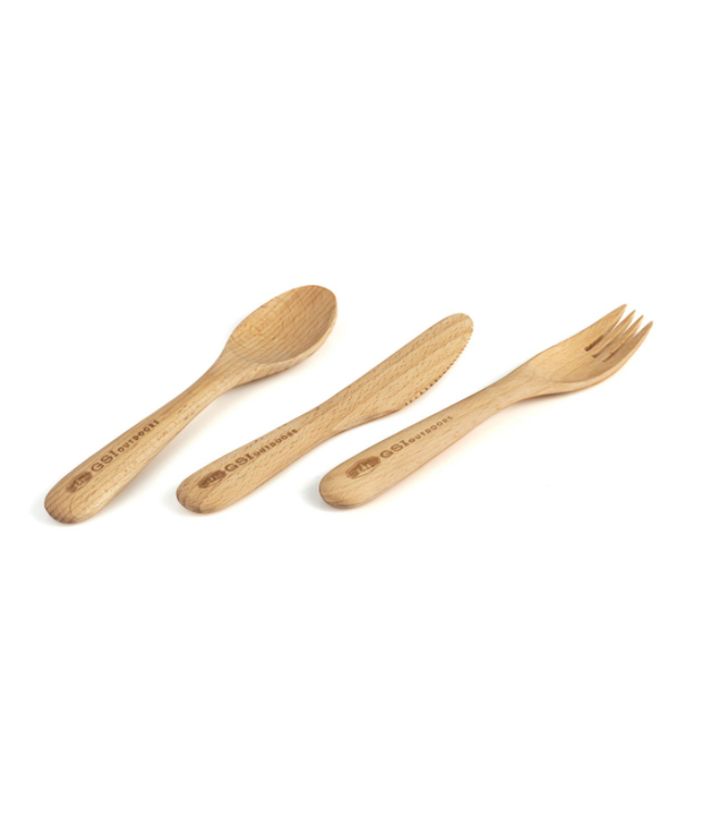 GSI OUTDOORS RAKAU 3 PICE CUTLERY SET