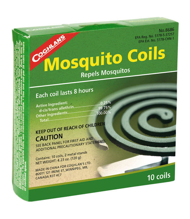 COGHLANS MOSQUITO COILS (10 PACK)