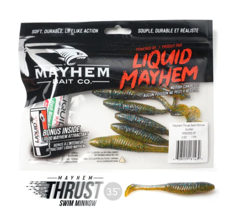 Liquid Mayhem Liquid Mayhem Thrust Swim Minnows (7 Pack)