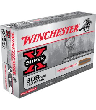 WINCHESTER WINCHESTER .308 WIN - 180GR  - POWER POINT (20 CARTRIDGES)