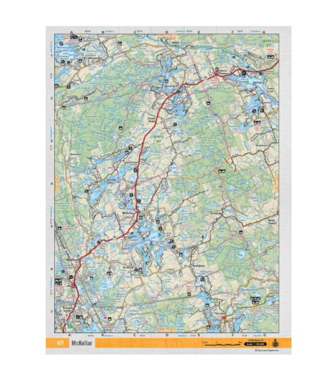 BACKROAD MAPBOOKS BACKROAD TOPOGRAPHIC MAP - CCON-67 - MCKELLAR
