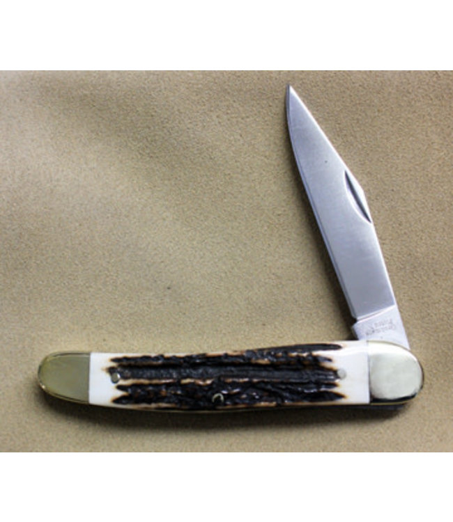 GROHMANN SLIMLINE POCKET KNIFE - STAG HORN