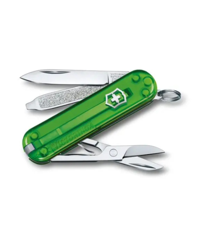 VICTORINOX CLASSIC SD - TRANSPARENT SWISS ARMY MULTI-TOOL POCKET KNIFE