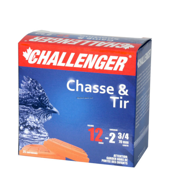 CHALLENGER 12 GAUGE 1-1/4 OZ - 2-3/4" #BB SHOT MAGNUM (25 SHOTSHELLS)