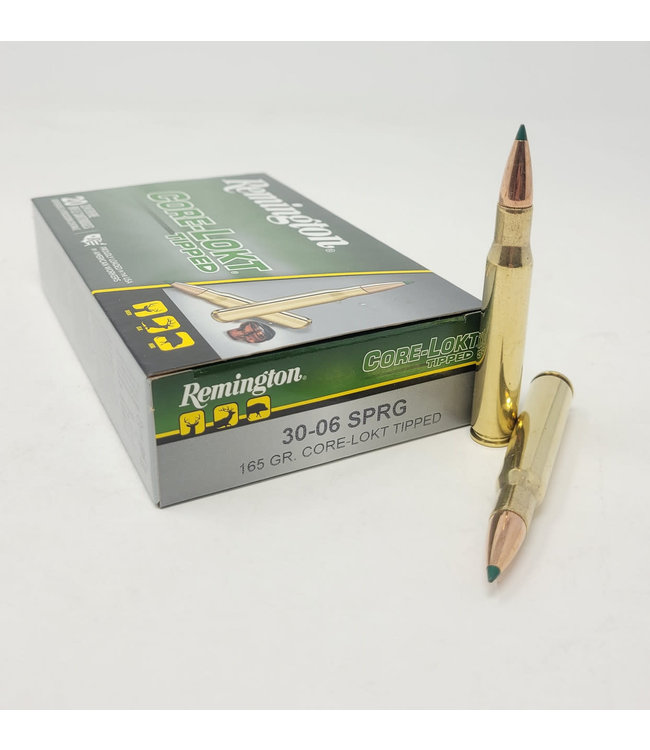 REMINGTON 30-06 SPR- 165GR CORE-LOKT TIP (20 CARTRIDGES)