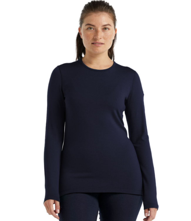 WOMEN'S ICEBREAKER 260 TECH LONG SLEEVE CREWE THERMAL TOP
