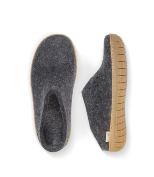 GLERUPS FELT SLIPPER (RUBBER SOLE)