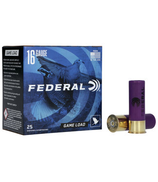 FEDERAL FEDERAL 16 GAUGE - 2-3/4" - 1 OZ - #7.5 SHOT - GAME LOAD (25 SHOTSHELLS)