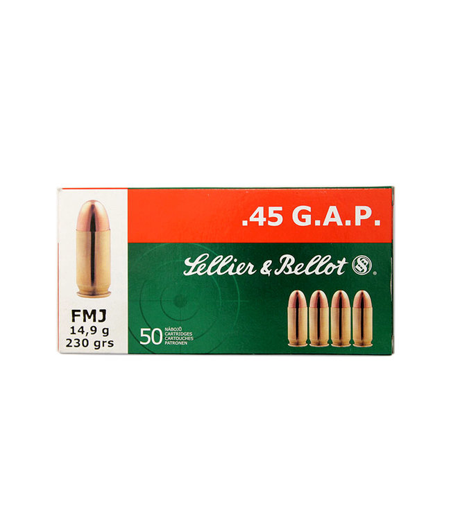 SELLIER & BELLOT .45 G.A.P. - 230GR - FMJ (50 CARTRIDGES)