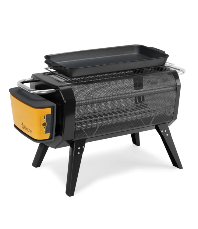 BIOLITE FIREPIT GRIDDLE - PRE-SEASONED CAST IRON OUTDOOR GRIDDLE