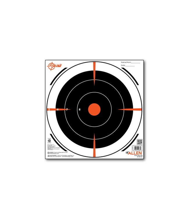 ALLEN EZ AIM 8" PAPER BULLSEYE TARGETS (26 PACK)