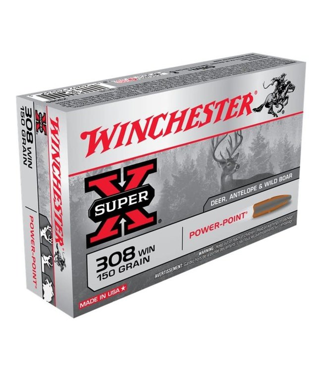 WINCHESTER .308 WIN - 150GR  - POWER POINT (20 CARTRIDGES)
